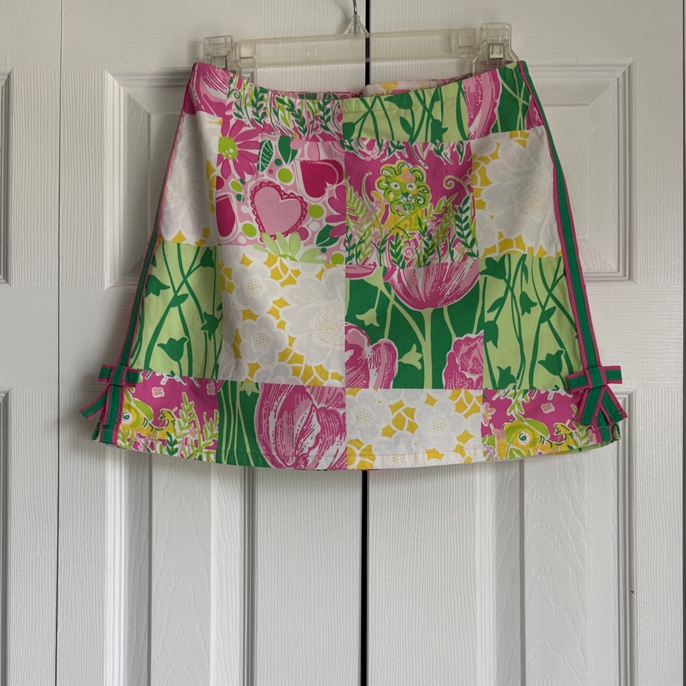 Girl’s Size 14 Lilly Pulitzer Lil Kim Skort in Multi Derby Derby Patch Print.